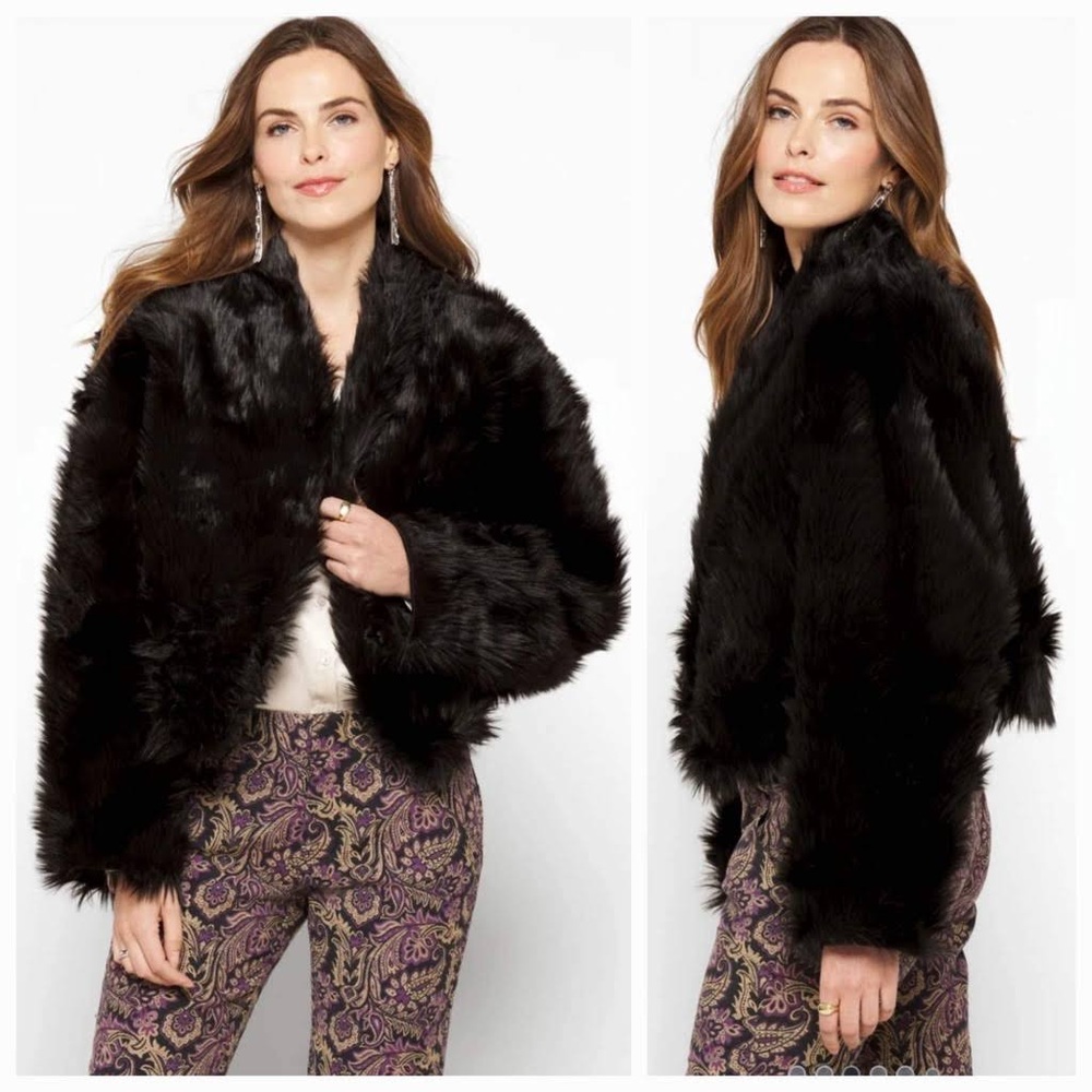 FREE PEOPLE Faux Fur All Night Jacket